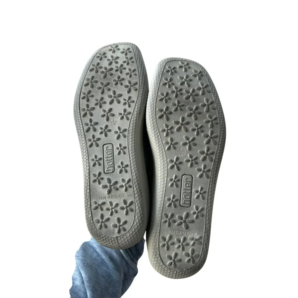 Hotter Comfort Concept Leather Shoes Sunset 8 Teal Green Cushioned Casual Loafer - Picture 4 of 13